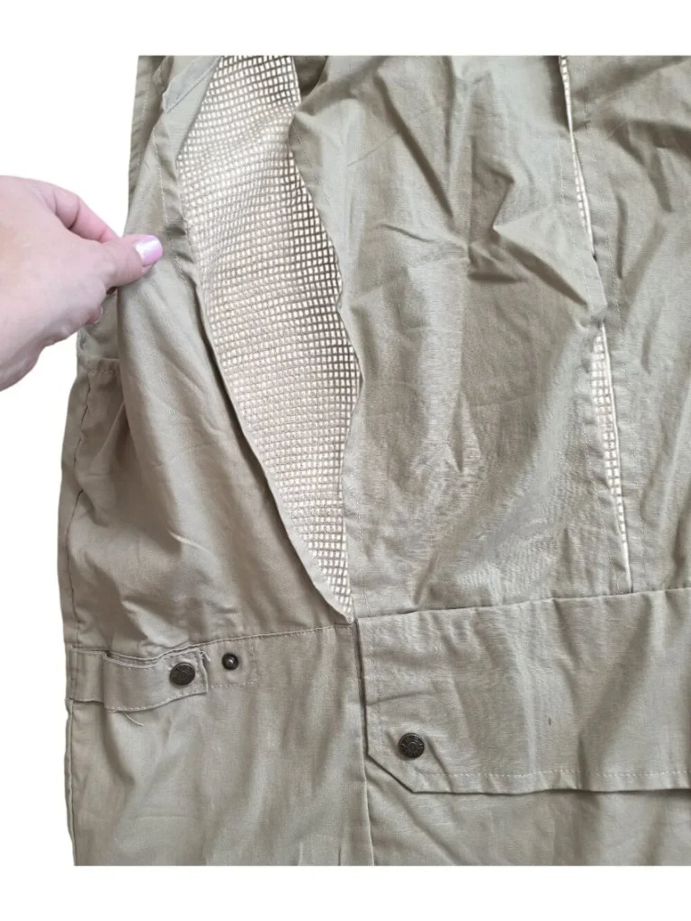 Humvee Adventure Gear 2XL Khaki Multi-Pocket Fishing Vest pockets Utility vest
